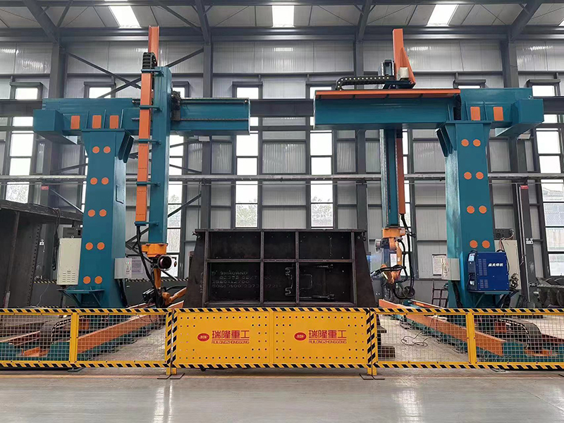 九軸懸臂鋼結構焊接工作站 免示教編程焊接工作站